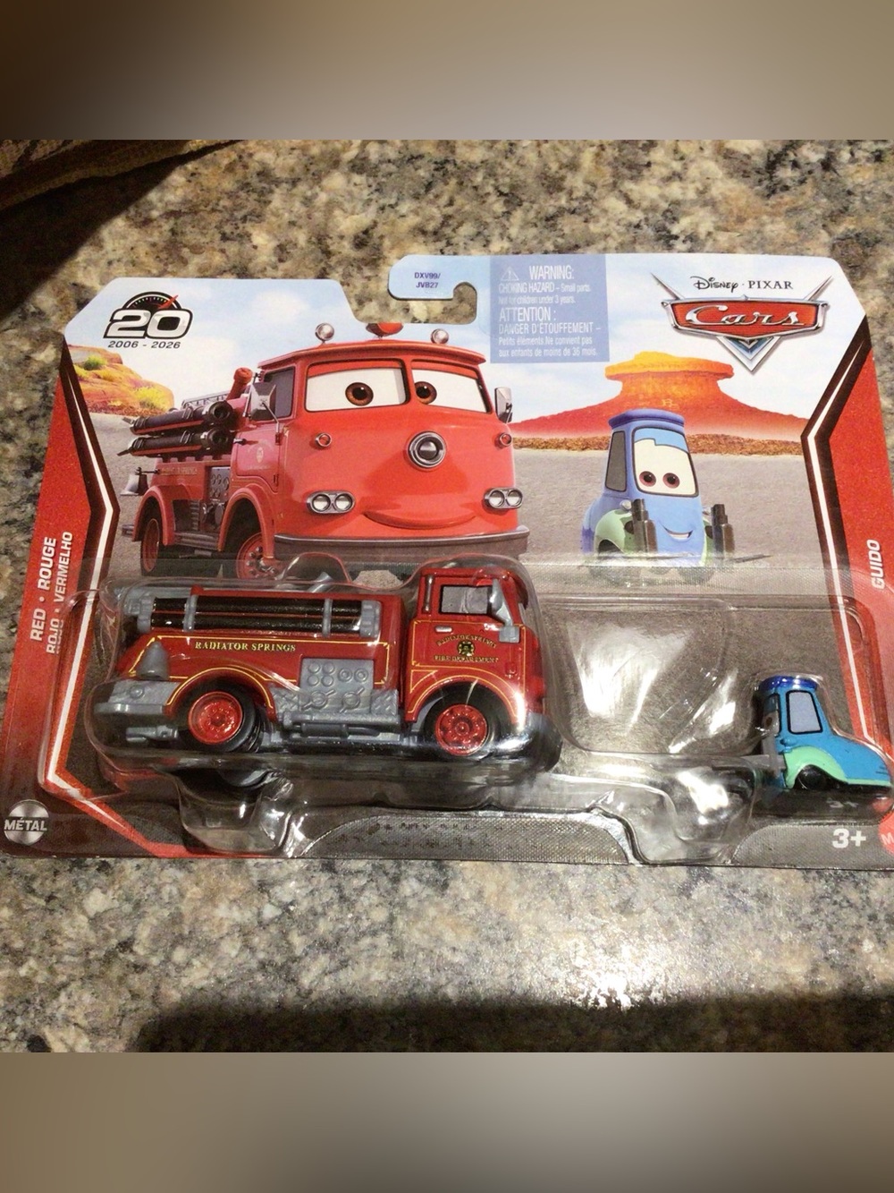 Pixar Cars Red Radiator Springs Fire Truck Toy